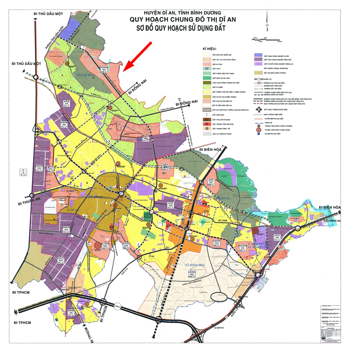 Quy hoạch sử dụng đất thành phố Dĩ An