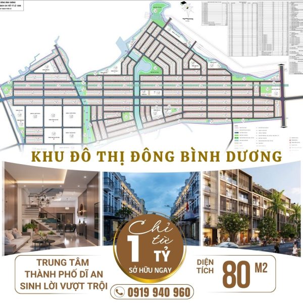 Đất nền Đông Bình Dương vị trí đẹp