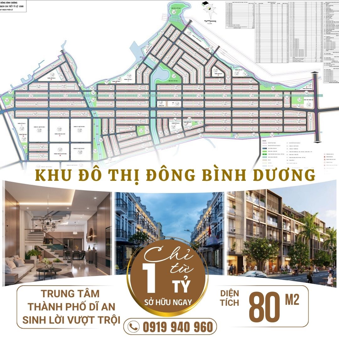 Đất nền Đông Bình Dương vị trí đẹp