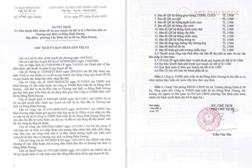 Hình ảnh bản đồ quy hoạch chi tiết 1/500 đã được cơ quan chức năng phê duyệt